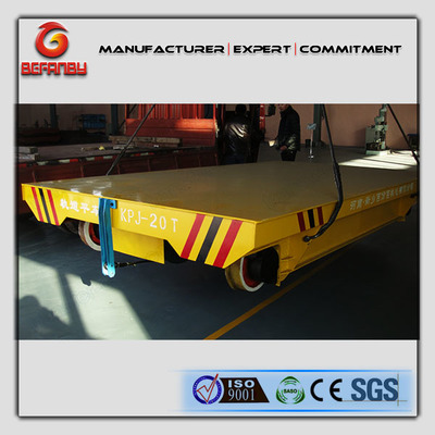 装备制造基地平车抱轴减速器搬运轨道车——新乡市百分百机电引领物料搬运装备制造